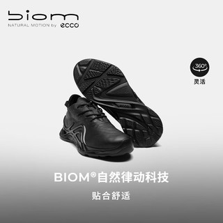爱步（ECCO）BIOM INFINITE休闲鞋男 25年夏季户外徒步鞋男鞋 健步825654 黑色82565401001 39 (245mm)