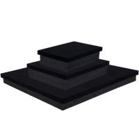 银鱼 音箱防震垫高密度海绵垫加厚音响垫桌面防滑音箱垫减震垫 升级防震垫1对(4-6.5寸音箱)