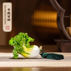朱炳仁 手握百财 家居饰品 桌面装饰品 黄铜 手握百财
