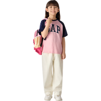 GAP【大小童同款】男女童2025春季新款棉质短袖T恤儿童装687260