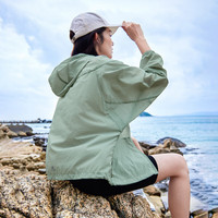 拓路者 Pioneer Camp户外防晒衣女夏季新款upf50+冰丝防晒服外套男海边旅游学车皮肤衣 豆绿色 S