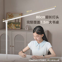 美的 AAAAA级智能学习阅读台灯全光谱路灯全桌面长臂屏幕灯 80cm