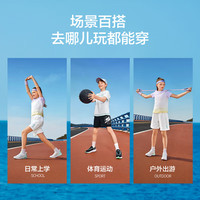 Skechers斯凯奇男女童夏季梭织儿童休闲修身舒适透气户外运动短裤P225K075 碳黑/0018 170