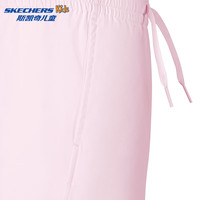 Skechers斯凯奇男女童夏季梭织儿童休闲修身舒适透气户外运动短裤P225K075 淡粉红色/03JG 150