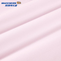 Skechers斯凯奇男女童夏季梭织儿童休闲修身舒适透气户外运动短裤P225K075 淡粉红色/03JG 160