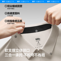 蕉下男士Polo衫DR002防汗渍速干运动短袖T恤夏季透气上衣休闲亲肤 L 【半拉链T恤】霜奶白