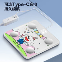 香山智能体重秤 电子秤人体家用 JOY联名 休闲假日 隐藏式LED屏幕 智能体脂秤-升级Type-c充电