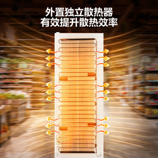 美的 Midea展示柜冷藏保鲜柜  风冷无霜冰柜超市啤酒饮料水果保鲜柜 玻璃门茶叶商用冰柜一级能效小冰柜酒柜 一级能效【风冷真无霜】329升白
