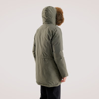 奥索卡OZARK羽绒服男女同款 冬季毛领防风羽绒服休闲外套156612 灰绿-158 L (175)