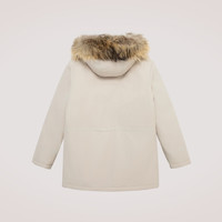 奥索卡OZARK羽绒服男女同款 冬季毛领防风羽绒服休闲外套156612 浅米-457 XS (160)