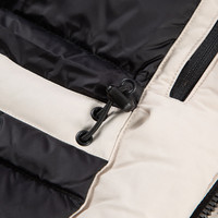 奥索卡OZARK羽绒服男女同款 冬季毛领防风羽绒服休闲外套156612 浅米-457 2XL (185)