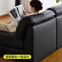 MUU家具模块组合沙发方块豆腐块懒人沙发小户型客厅模块真皮沙发 脚踏【真皮】
