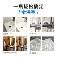 净浮生水垢清洁剂浴室除垢去水垢玻璃清洗剂卫生间强力除水渍瓷砖泡泡净 500g*1瓶【体验装】