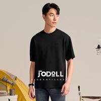 乔顿 [重磅t]Jodoll乔顿25年夏季圆领短袖T恤男士双面空气层舒适体恤衫
