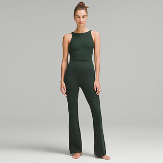 lululemon丨Groove Nulu™ 女士超高腰喇叭裤 *常规款 LW5DKMS 复古绿 3XS /0