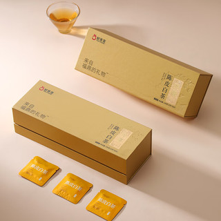 好茶农福鼎老白茶陈皮白茶饼干方片茶50片*2克盒装共100克