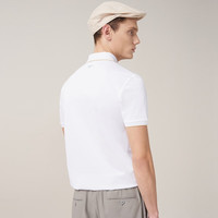 七匹狼短袖T恤男士夏季翻领字母图案时尚上衣 803(本白) 195/108A/XXXXXL