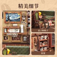 Cutebee 街角咖啡店 微缩场景模型拼装玩具
