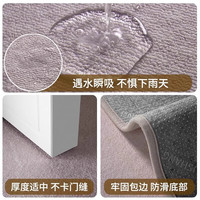卡提菲亚高档轻奢家用地垫进门入户门垫防滑踩脚垫耐脏玄关雾隐80*100cm