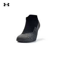 安德玛（UNDERARMOUR）运动袜男女同款训练休闲短筒袜弹力透气跑步袜子 1329363-003短筒袜/两双装 M