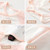 艾咪艾咪琵琶兔婴儿包屁衣A类夏季薄款新生儿纯棉短袖连体衣宝宝和尚服 琵琶兔【印花短袖包屁衣】 80cm 【宝宝体重：16-20斤】