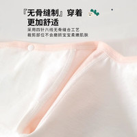 艾咪艾咪琵琶兔婴儿包屁衣A类夏季薄款新生儿纯棉短袖连体衣宝宝和尚服   【建议宝宝体重：5-9斤】