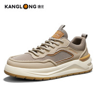 康龙 鞋子男鞋2025春夏新款轻便软底透气网面鞋百塔跑步休闲运动鞋