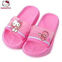 凯蒂猫Hello Kitty女童拖鞋夏季儿童凉拖鞋女孩可爱防滑家居鞋 3798玫红 内长23.5cm 235