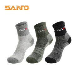 山拓 SANTO 半厚徒步系列 男款运动袜 S008