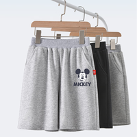 迪士尼宝宝儿童短裤2025夏季时尚百搭男童纯棉裤子宽松女童休闲裤 【女童】迪气球K灰 130 130cm