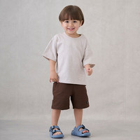 petit main日本童装春夏款男童松紧腰速干宽松短裤 蓝色 130cm