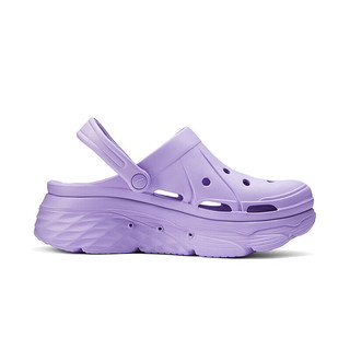 斯凯奇（Skechers）洞洞鞋女夏季外穿透气厚底防滑沙滩鞋踩屎感包头休闲凉鞋111127 紫色/PUR 37 尺码偏大，选小一码