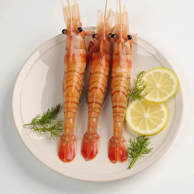 欢之婧 加拿大红牡丹虾刺身俄罗斯牡丹虾帆船牌日料理甜虾 俄罗斯
