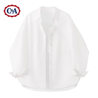 C&A 情侣装痞帅长袖衬衫2024新款夏季感外穿