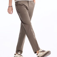 九牧王【凉感 透汽 易打理 】休闲裤男士2025夏季薄款弹力舒适休闲裤子 合体版+灰绿+TB1EXX20143 43 码185/108C(3.27)尺109cm