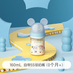 Pigeon 贝亲 奶瓶 奶瓶新生儿 婴儿奶瓶 宽口径PPSU彩绘奶瓶 迪士尼 唐老鸭 330ml 3-6月 自带M奶嘴