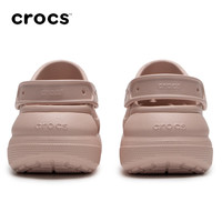CROCS卡骆驰女鞋云朵clog洞洞鞋夏季户外运动鞋一脚蹬穿脱透气凉鞋拖鞋 石英粉/泡芙clog 36-37 (230mm) W6(36-37/230mm)