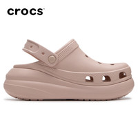 CROCS卡骆驰洞洞鞋泡芙2025夏季新款鞋子女凉鞋沙滩鞋厚底高跟拖鞋女鞋 207521-6UR/石英粉 38-39 (240mm)