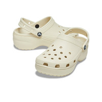 CROCS卡骆驰女鞋云朵clog洞洞鞋夏季户外运动鞋一脚蹬穿脱透气凉鞋拖鞋 骨白色/云朵clog 39-40 (260mm)