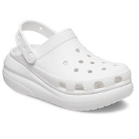 CROCS卡骆驰洞洞鞋泡芙2025夏季鞋子女凉鞋沙滩鞋厚底高跟拖鞋女鞋 207521-100/白色/热推款 43-44 (280mm)