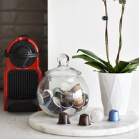 Nespresso奈斯派索 Inissia 小型咖啡机家用含咖啡胶囊50颗 红色咖啡机+胶囊