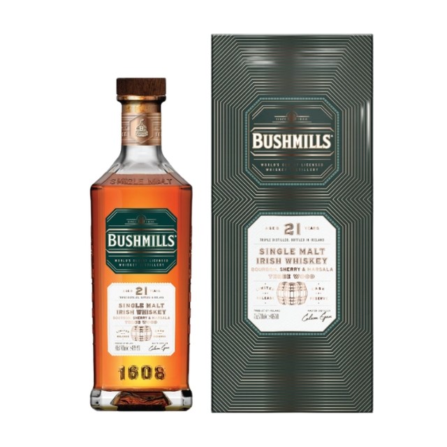 BUSHMILLS 布什米尔 百世醇 21年单一麦芽威士忌 46%vol 700ml