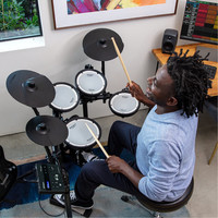 罗兰（Roland）07KV成人初学者专业电子鼓 (五鼓三镲)官配+鼓凳+耳机礼包+DA30B