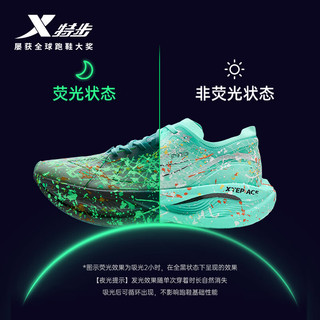 XTEP特步160X3.5PRO新一代竞速跑鞋男中国马拉松记录碳板耐磨全马跑鞋女 月光石蓝/澈青蓝【男】欧若拉 42