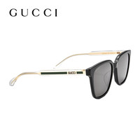 古驰（GUCCI）独家款墨镜男太阳镜女开车防晒明星同款奢品眼镜  1121SA-003【磨砂绿色装饰条】
