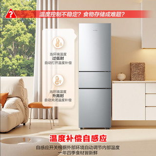 容声 BCD-201E10RNLAD 凯撒银 201L 三门冰箱