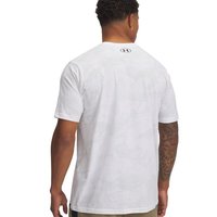 安德玛（UNDERARMOUR）春夏Project Rock强森男子印花运动休闲短袖T恤1389898 白色100 L