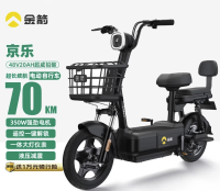 移动端、京东百亿补贴：金箭 新国标电动车京乐48V20Ah续航70公里铅酸电池电瓶车代步助力长续航彩醇黒 彩醇黒-续航60~70公里