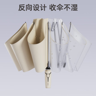左都（ZUODU）全自动反向雨伞加大号加固加厚结实抗风男士暴雨伞折叠女车载 【黑武士】抗风