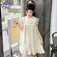 小马宝莉（MY LITTLE PONY）女童时尚连衣裙2025夏中大童女孩韩版儿童公主风洋气裙子潮 粉色 170